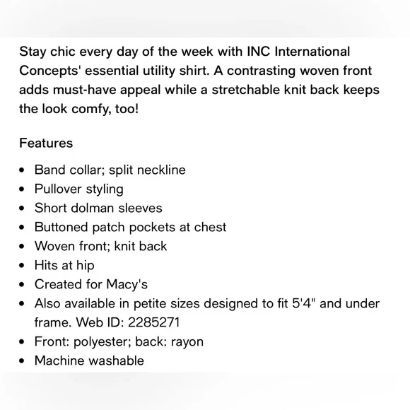 INC by Macys Pink Short Dolman Sleeve Blouse - Picture 6 of 7